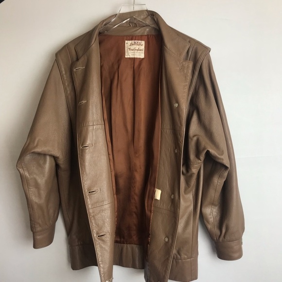 Women's Tan Pea Coat - Picture 6 of 6